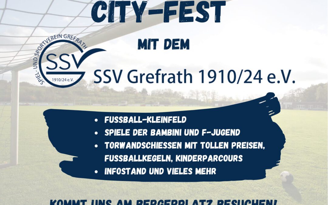 SSV mit Aktionsstand auf dem Grefrather City-Fest